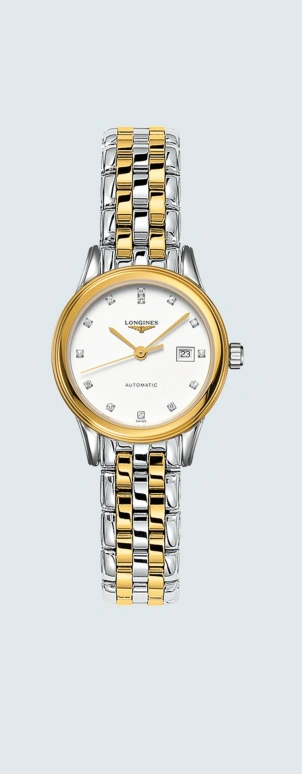 Longines,Flagship 30mm,30mm,Stainless Steel,White,Automatic,Date,40hours,L4,L4.374.3.27.7