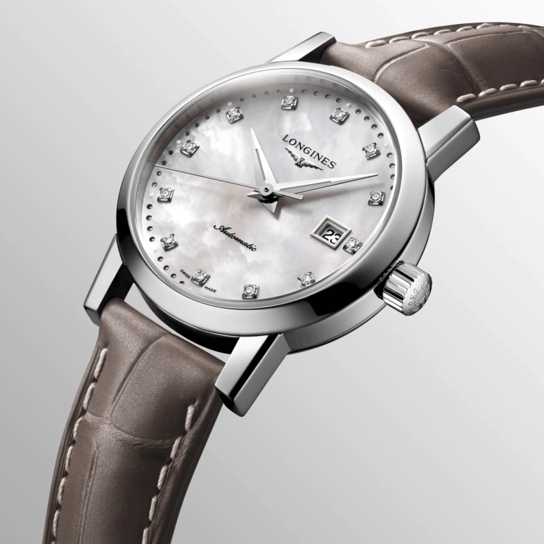 Longines,1832 30mm,30mm,Stainless Steel,Beige,Automatic,Date,40hours,L4,L4.325.4.87.2