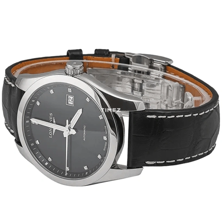 Longines,Conquest Classic 40mm,40mm,Stainless Steel,Black,Automatic,Day,42hours,L2,L2.785.4.58.3