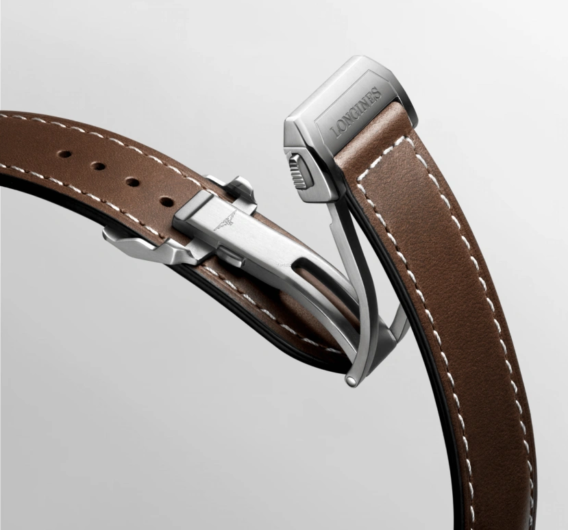 Longines,Spirit 42mm,42mm,Stainless Steel,Brown,Automatic,Chronograph,Flyback,Anti-magnetic,L3,L3.821.5.59.2