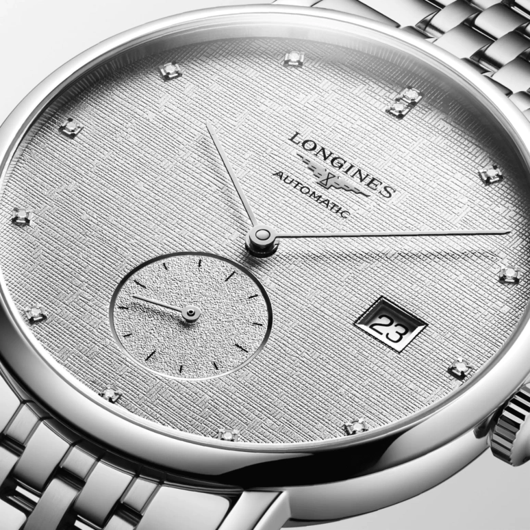 Longines,Elegant 39mm,39mm,Stainless Steel,Silver,Automatic,72hours,In-house Caliber,L4,L4.812.4.77.6