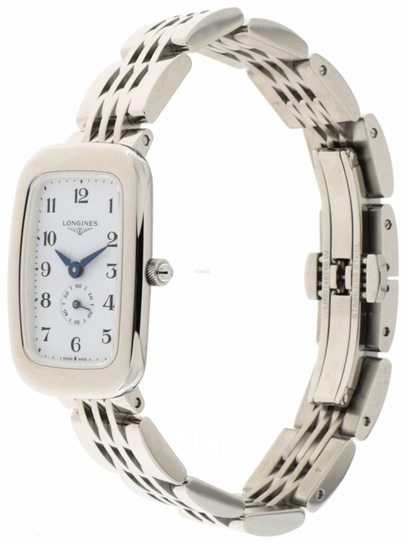 Longines,Equestrian 22x32mm,22x32mm,Stainless Steel,White,Quartz,In-house Caliber,Sapphire,Crystal Glass,L6,L6.141.4.13.6