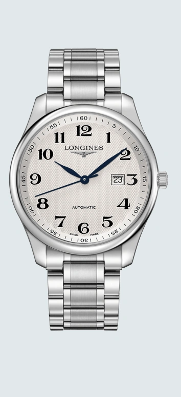 Longines,Master 42mm,42mm,Stainless Steel,White,Automatic,Chronograph,Date,L2,L2.893.4.78.6