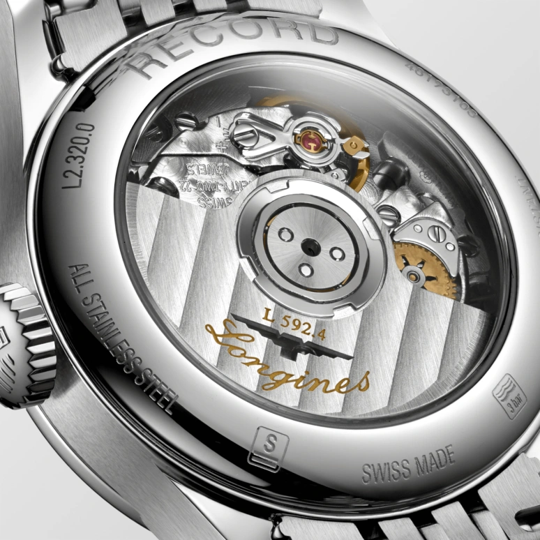 Longines,Record 26mm,26mm,Stainless Steel,White,Automatic,Date,40hours,L2,L2.320.0.87.6