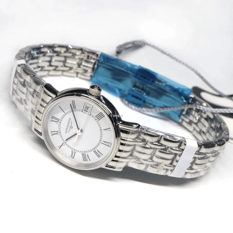 Longines,Presence 23.50mm,23.50mm,Stainless Steel,White,Quartz,Day,In-house Caliber,L4,L4.319.4.11.2