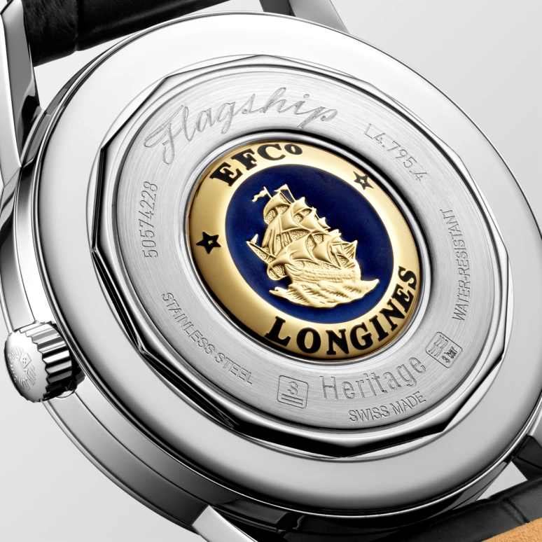 Longines,Heritage Classic 38.50mm,38.50mm,Stainless Steel,Silver,Automatic,Date,42hours,L4,L4.795.4.78.2