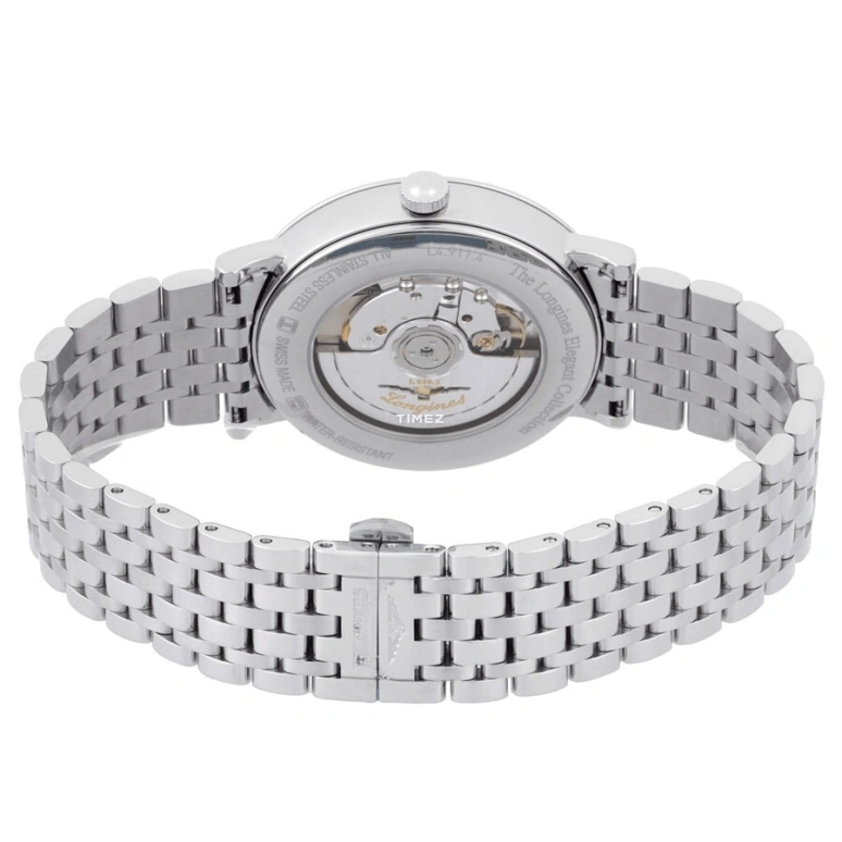 Longines,Elegant 41mm,41mm,Stainless Steel,Smoky Coal,Automatic,Day,64hours,L4,L4.911.4.78.6