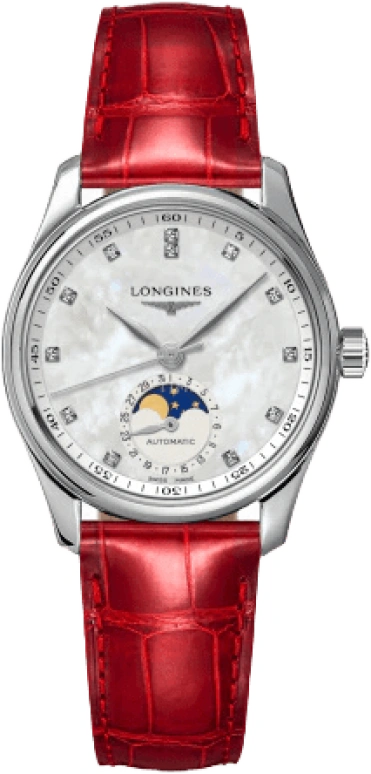 Longines,Master 34mm,34mm,Stainless Steel,White,Automatic,Moonphase,Date,L2,L2.409.4.87.2