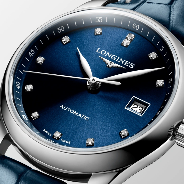 Longines,Master 29mm,29mm,Stainless Steel,Blue,Automatic,Day,40hours,L2,L2.257.4.97.0