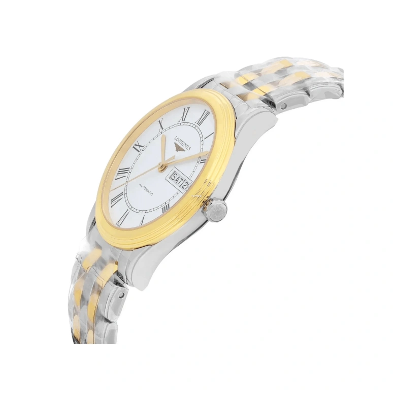 Longines,Flagship 38.50mm,38.50mm,Stainless Steel,White,Automatic,Date,Day,L4,L4.899.3.21.7