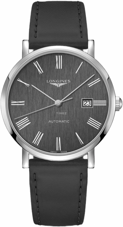 Longines,Elegant 41mm,41mm,Stainless Steel,Grey,Automatic,Date,64hours,L4,L4.911.4.71.2