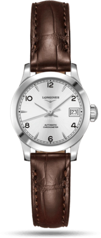 Longines,Record 26mm,26mm,Stainless Steel,Silver,Automatic,Date,40hours,L2,L2.320.4.76.2