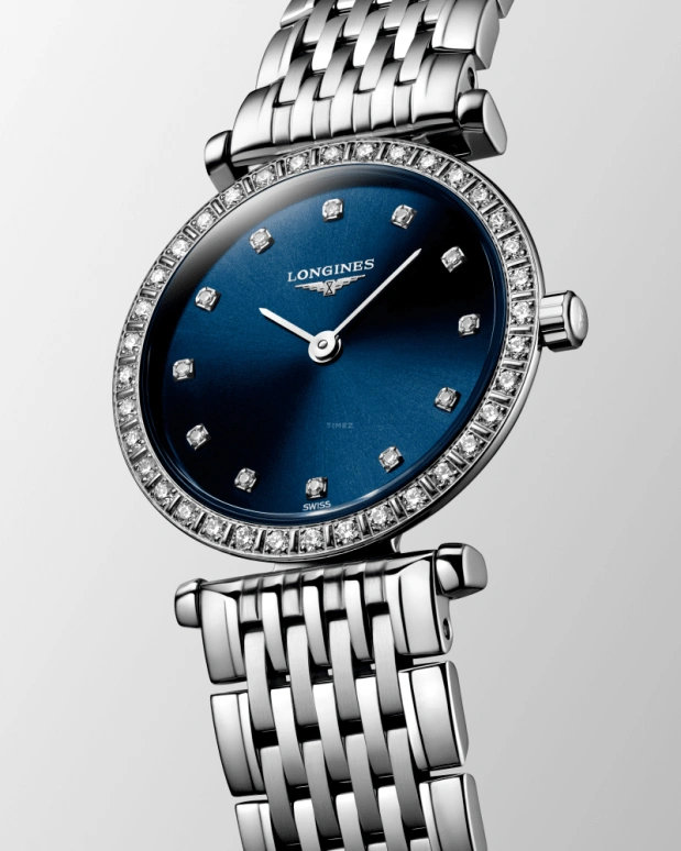 Longines,Elegant 24mm,24mm,Stainless Steel,Blue,Quartz,26280hours,In-house Caliber,L4,L4.341.0.97.6