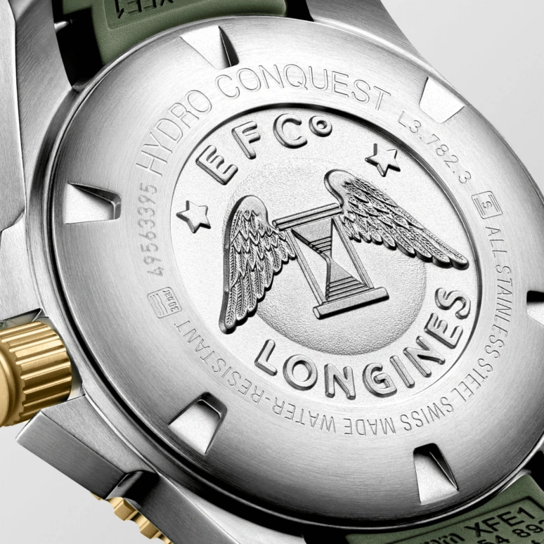 Longines,HydroConquest 43mm,43mm,Ceramic,Stainless Steel,Green,Automatic,Date,64hours,L3,L3.782.3.06.9