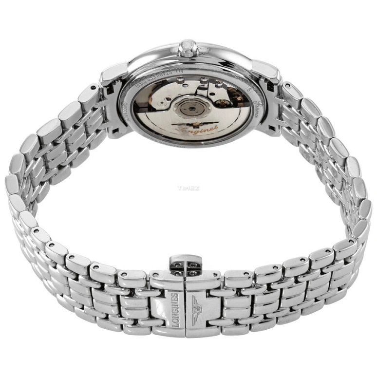 Longines,Presence 34.50mm,34.50mm,Stainless Steel,Blue,Automatic,Day,65hours,L4,L4.821.4.92.6