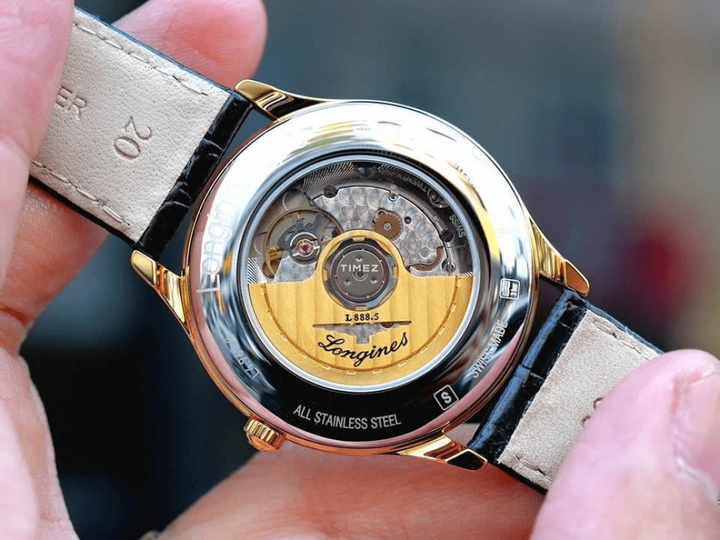 Longines,Lyre 38.50mm,38.50mm,Stainless Steel,Gold,Automatic,Day,64hours,L4,L4.960.2.32.2