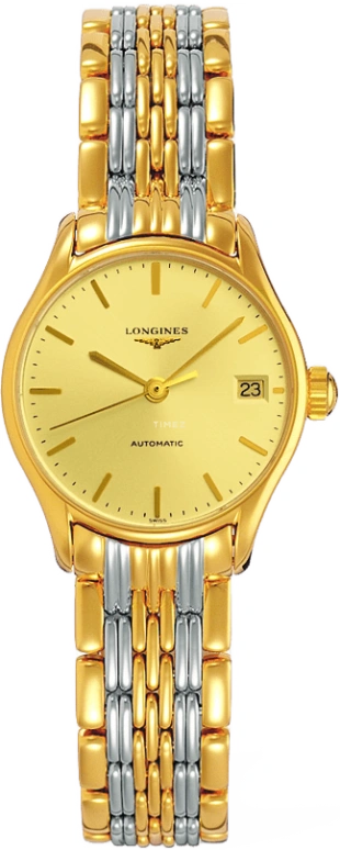 Longines,Lyre 25mm,25mm,Stainless Steel,Champagne,Automatic,Date,40hours,L4,L4.360.2.32.7