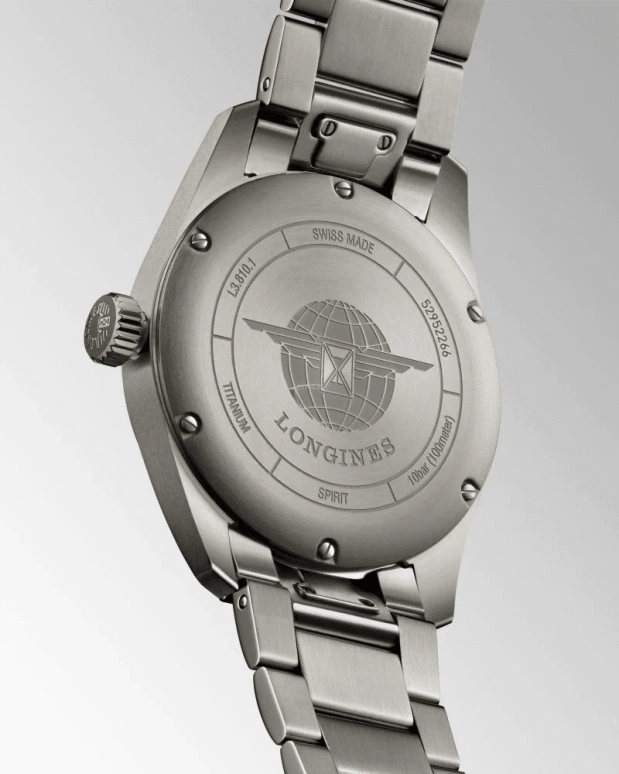 Longines,Spirit 40mm,40mm,Titanium,Grey,Automatic,64hours,In-house Caliber,L3,L3.810.1.53.6