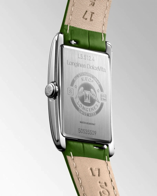 Longines,DolceVita 23mm,23mm,Stainless Steel,Green,Quartz,26280hours,In-house Caliber,L5,L5.512.4.60.2