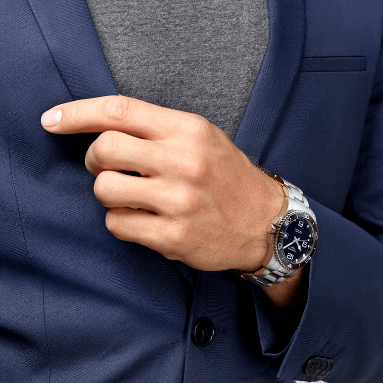 Longines,HydroConquest 41mm,41mm,Stainless Steel,Black,Automatic,Date,65hours,L3,L3.781.4.56.6