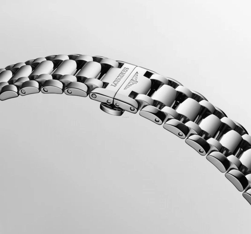 Longines,PrimaLuna 34mm,34mm,Stainless Steel,Silver,Automatic,Day,64hours,L8,L8.124.0.71.6