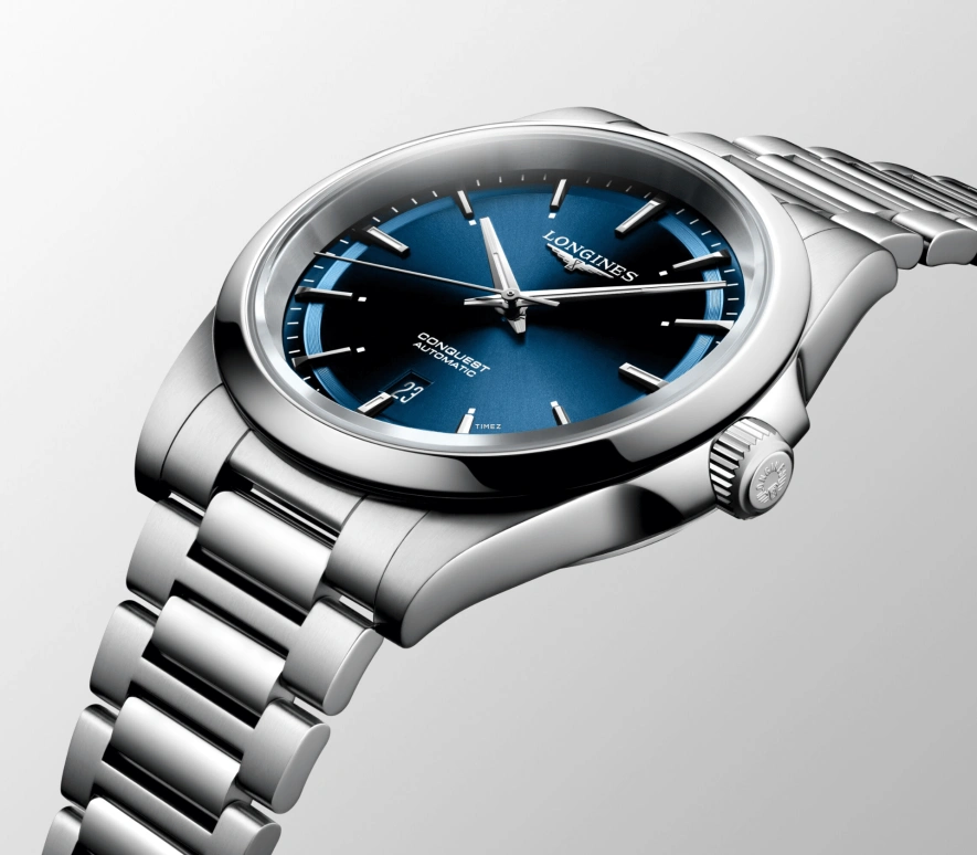 Longines,Conquest 41mm,41mm,Stainless Steel,Blue,Automatic,Day,72hours,L3,L3.830.4.92.6