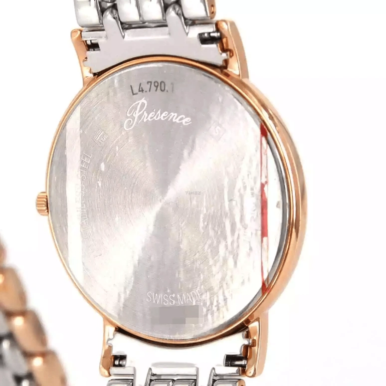 Longines,Presence 38.50mm,38.50mm,Stainless Steel,Black,Quartz,Day,26280hours,L4,L4.790.1.59.7