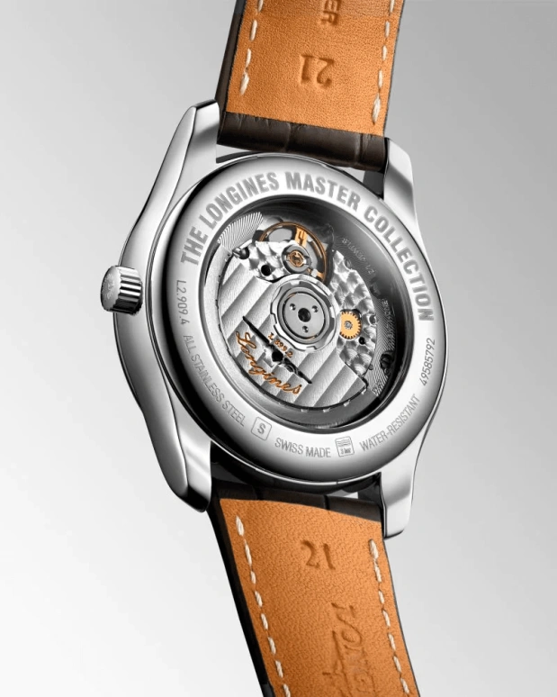 Longines,Master 40mm,40mm,Stainless Steel,Black,Automatic,Moonphase,Day,L2,L2.909.4.51.7