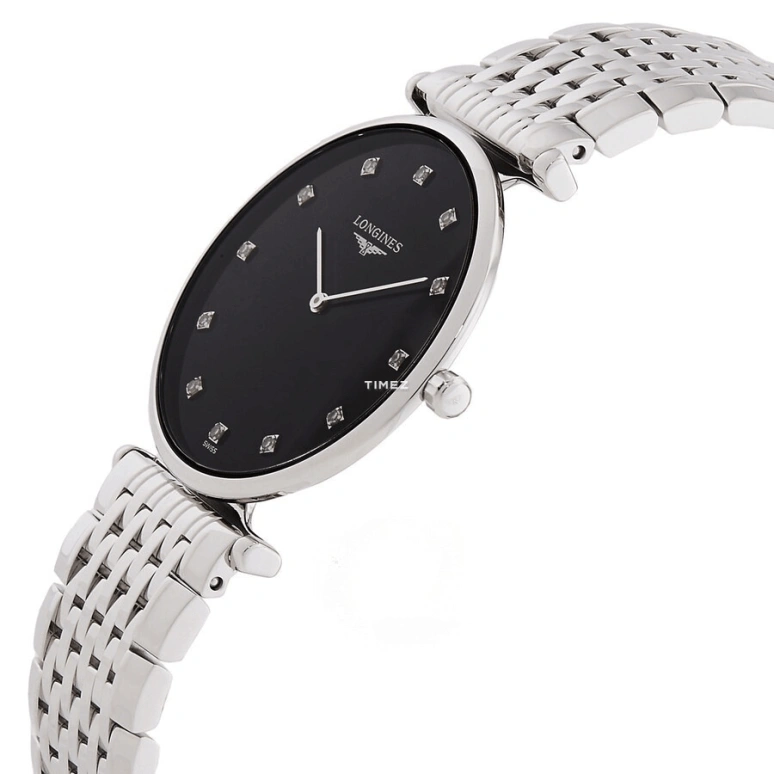 Longines,La Grande Classique 33mm,33mm,Stainless Steel,Black,Quartz,In-house Caliber,Sapphire,L4,L4.709.4.55.6