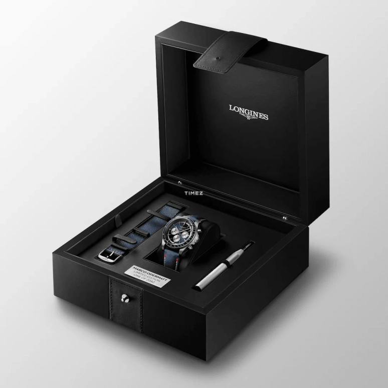 Longines,Conquest 42mm,42mm,Stainless Steel,Ceramic,Blue,Automatic,Chronograph,59hours,L3,L3.835.4.91.2