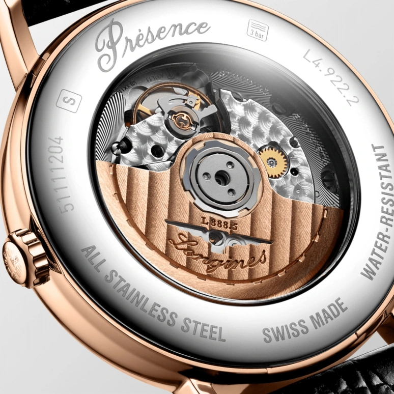Longines,Presence 40mm,40mm,Stainless Steel,White,Automatic,Date,65hours,L4,L4.922.1.11.2