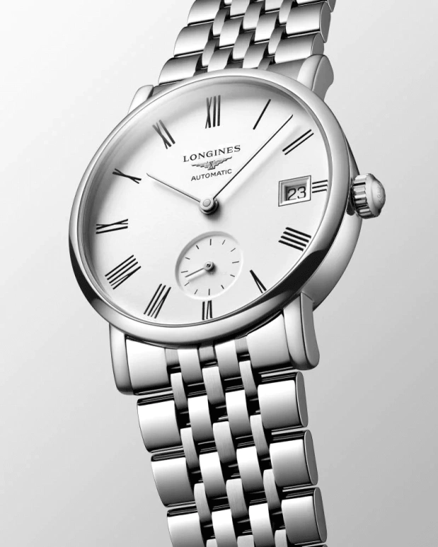 Longines,Elegant 34.50mm,34.50mm,Stainless Steel,White,Automatic,72hours,In-house Caliber,L4,L4.312.4.11.6