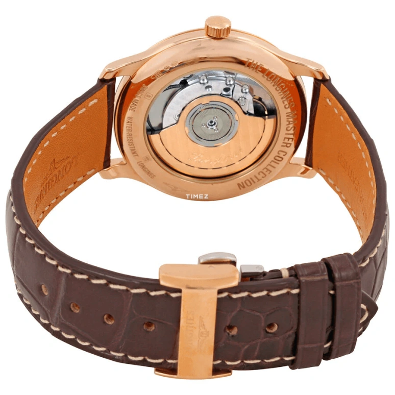 Longines,Master 38.50mm,38.50mm,Rose Gold,White,Automatic,Day,65hours,L2,L2.628.8.78.5