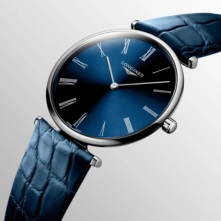 Longines,Elegant 38mm,38mm,Stainless Steel,Blue,Quartz,In-house Caliber,Sapphire,L4,L4.866.4.94.2