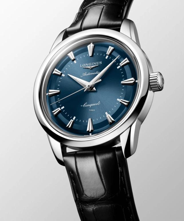 Longines,Conquest Heritage 38mm,38mm,Stainless Steel,Blue,Automatic,Anti-magnetic,72hours,L1,L1.649.4.92.2