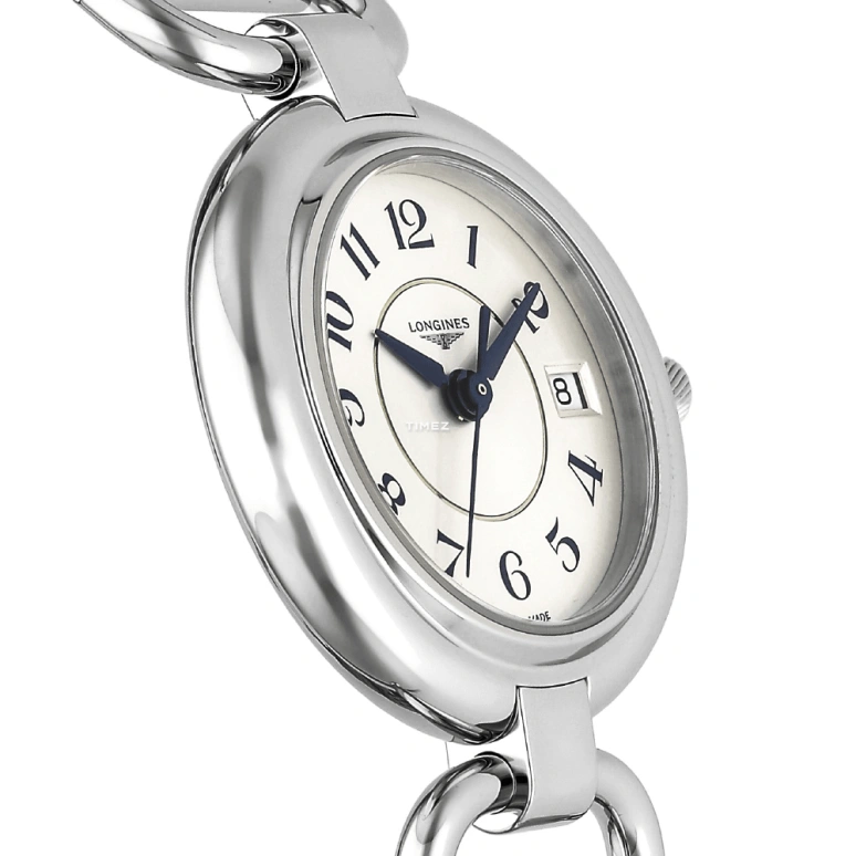 Longines,Equestrian 26.50mm,26.50mm,Stainless Steel,White,Quartz,Day,26280hours,L6,L6.130.4.73.6