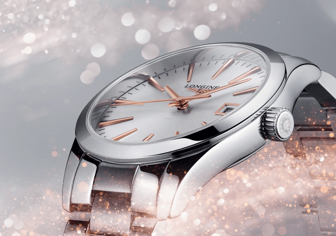 Longines,Conquest Classic 34mm,34mm,Stainless Steel,Silver,Quartz,Day,26280hours,L2,L2.386.4.72.6