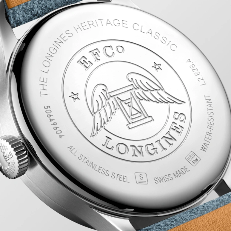 Longines,Heritage Classic 38.50mm,38.50mm,Stainless Steel,Silver,Automatic,64hours,In-house Caliber,L2,L2.828.4.73.2