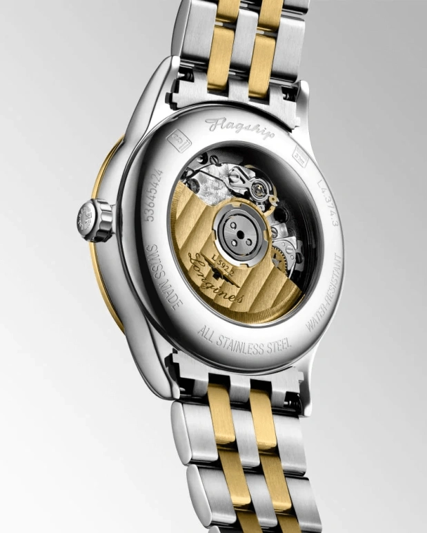 Longines,Flagship 30mm,30mm,Stainless Steel,White,Automatic,Date,40hours,L4,L4.374.3.27.7