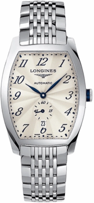 Longines,Evidenza 33.10mm,33.10mm,Stainless Steel,Silver,Automatic,Date,42hours,L2,L2.642.4.73.6