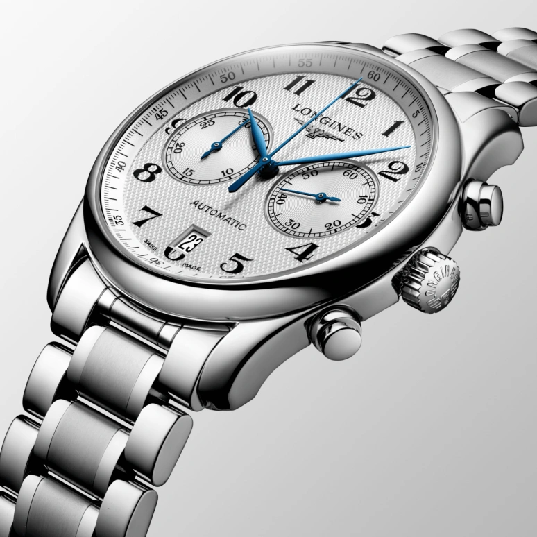 Longines,Master 40mm,40mm,Stainless Steel,Silver,Automatic,Chronograph,Date,L2,L2.629.4.78.6