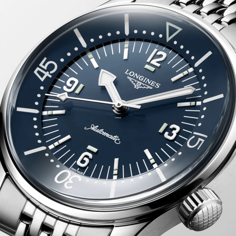 Longines,Legend Diver 39mm,39mm,Stainless Steel,Blue,Automatic,Anti-magnetic,72hours,L3,L3.764.4.90.7