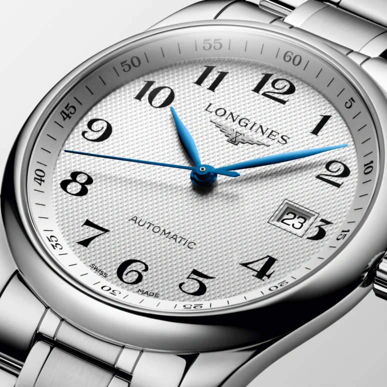 Longines,Master 40mm,40mm,Stainless Steel,Silver,Automatic,Date,65hours,L2,L2.793.4.78.6