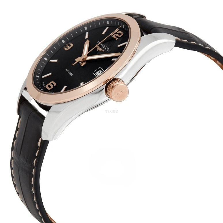Longines,Conquest Classic 40mm,40mm,Stainless Steel,Rose Gold,Black,Automatic,Day,42hours,L2,L2.785.5.56.3