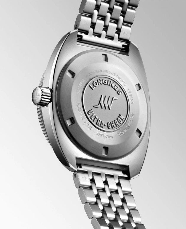 Longines,Ultra‑Chron 43mm,43mm,Stainless Steel,Black,Automatic,52hours,In-house Caliber,L2,L2.836.4.52.6
