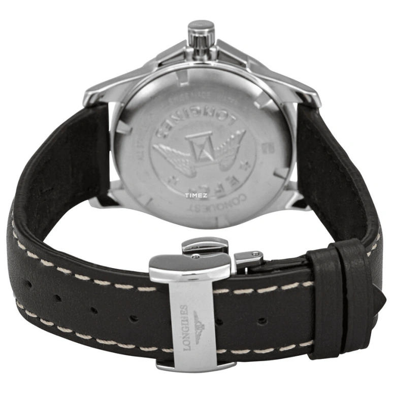 Longines,Conquest 29.50mm,29.50mm,Stainless Steel,Black,Quartz,Day,In-house Caliber,L3,L3.376.4.58.3