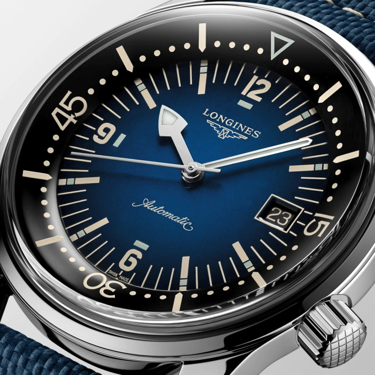 Longines,Heritage Classic 42mm,42mm,Stainless Steel,Blue,Automatic,Date,64hours,L3,L3.774.4.90.2