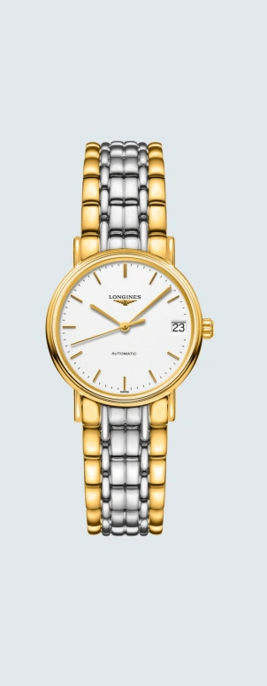 Longines,Presence 30mm,30mm,Stainless Steel,White,Automatic,Date,64hours,L4,L4.322.2.12.7