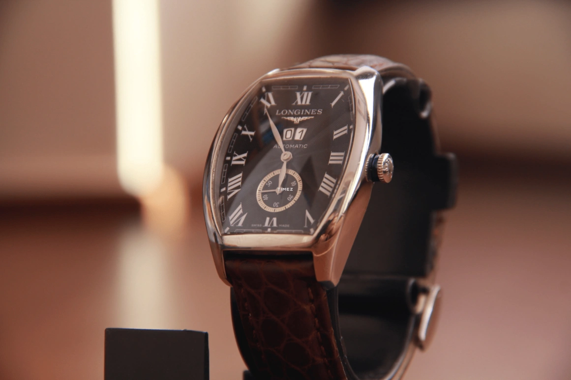 Longines,Evidenza 33.10x38.75mm,33.10x38.75mm,Stainless Steel,Black,Automatic,Big Date,42hours,L2,L2.670.4.51.4