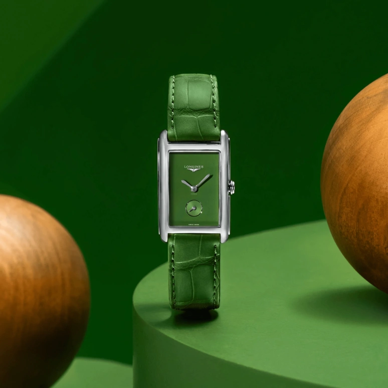 Longines,DolceVita 23mm,23mm,Stainless Steel,Green,Quartz,26280hours,In-house Caliber,L5,L5.512.4.60.2